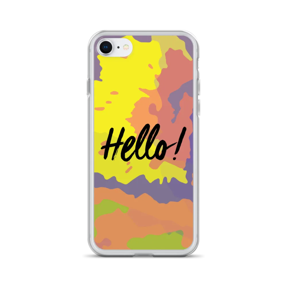 Hello! (Friendly) Colorful iPhone Case