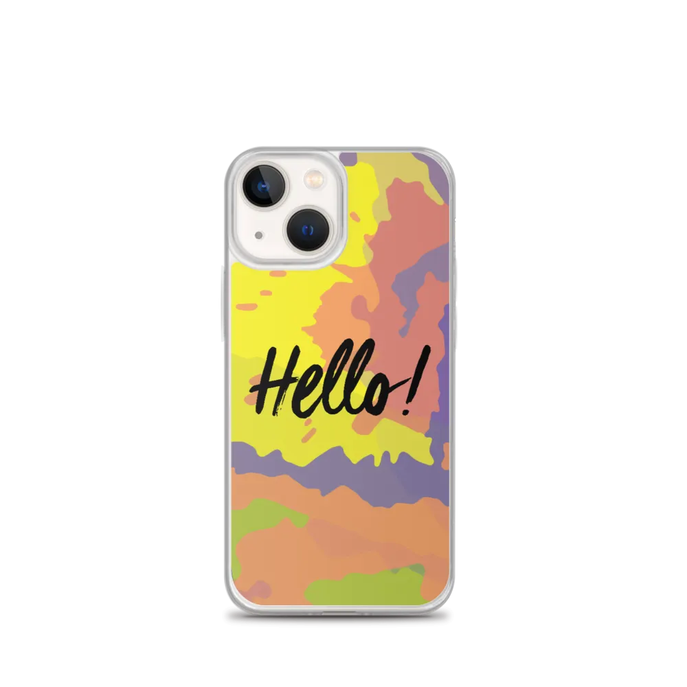 Hello! (Friendly) Colorful iPhone Case