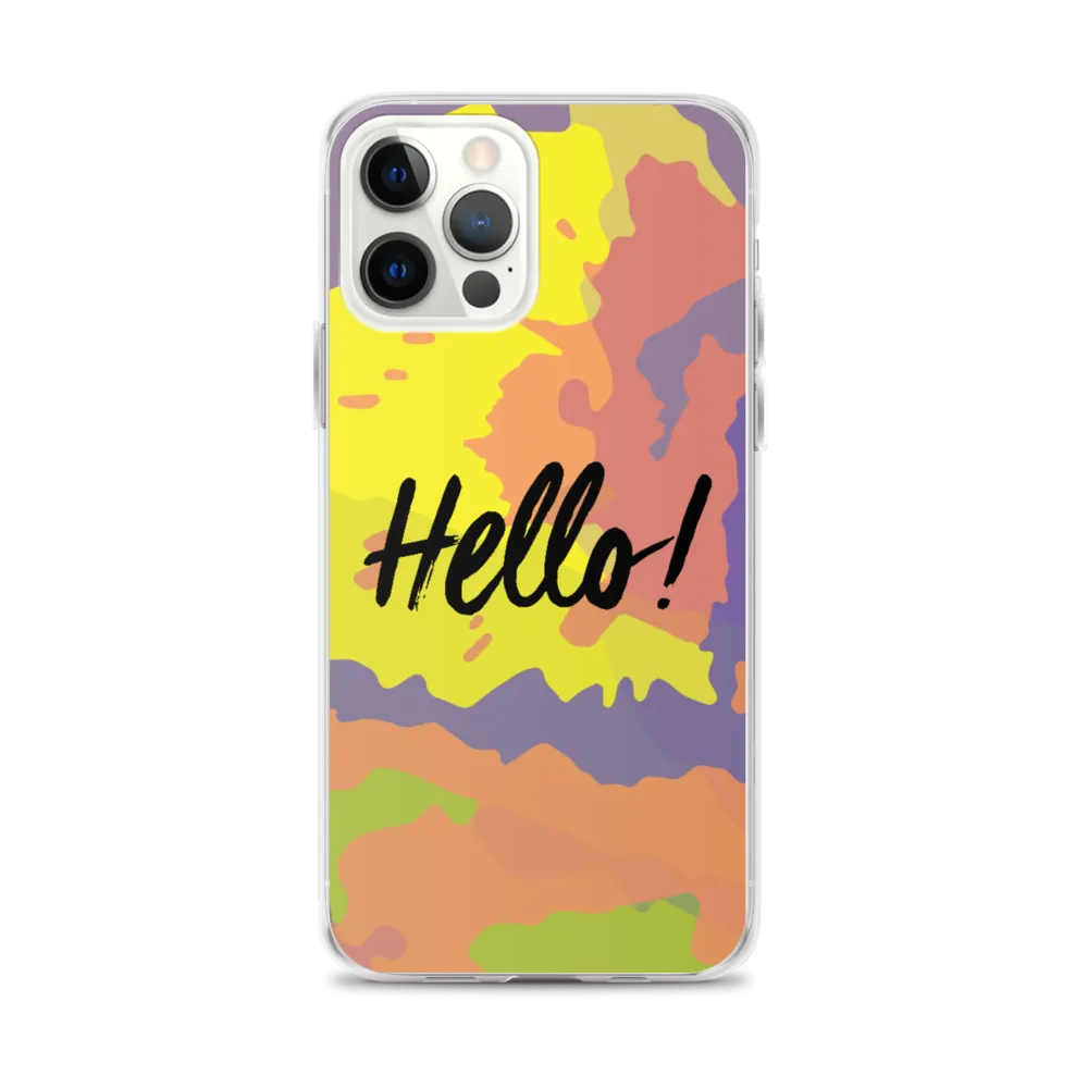 Hello! (Friendly) Colorful iPhone Case