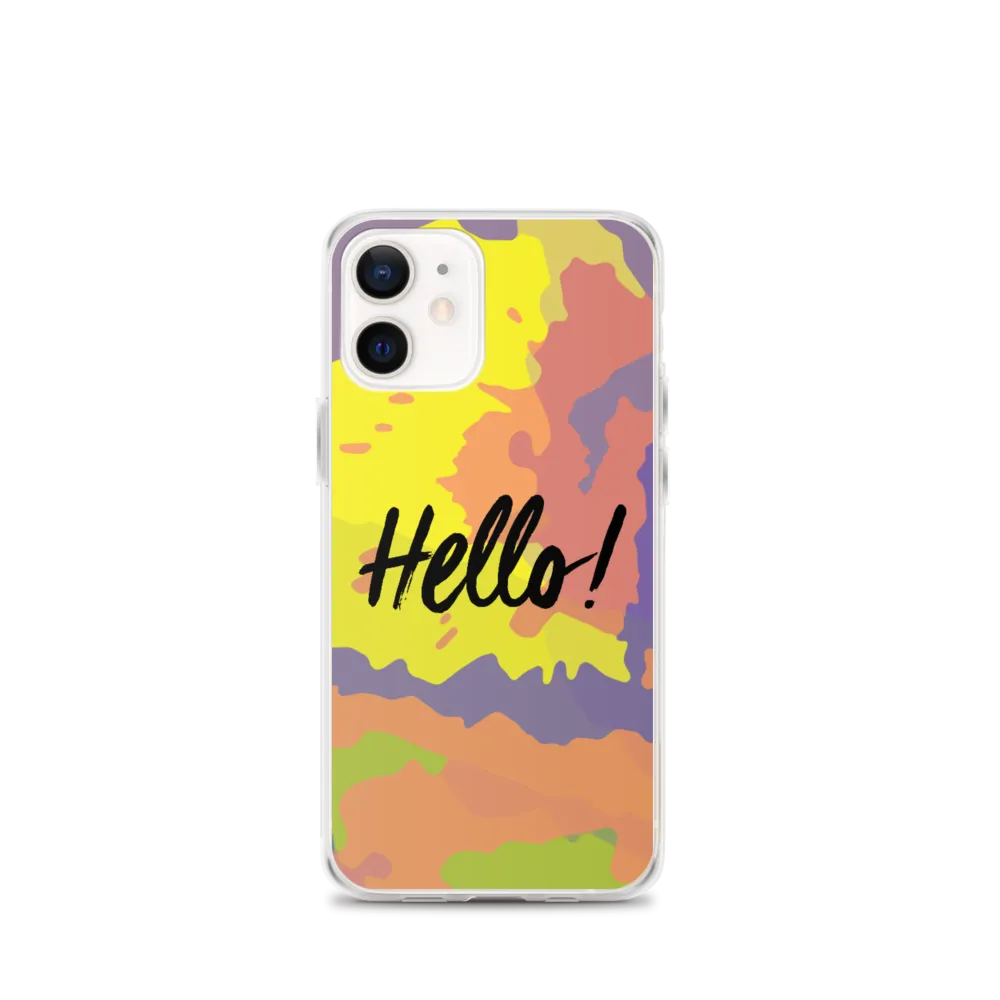 Hello! (Friendly) Colorful iPhone Case