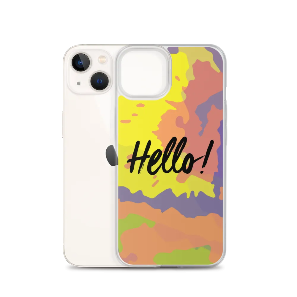 Hello! (Friendly) Colorful iPhone Case