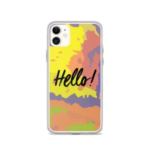 Hello! (Friendly) Colorful iPhone Case