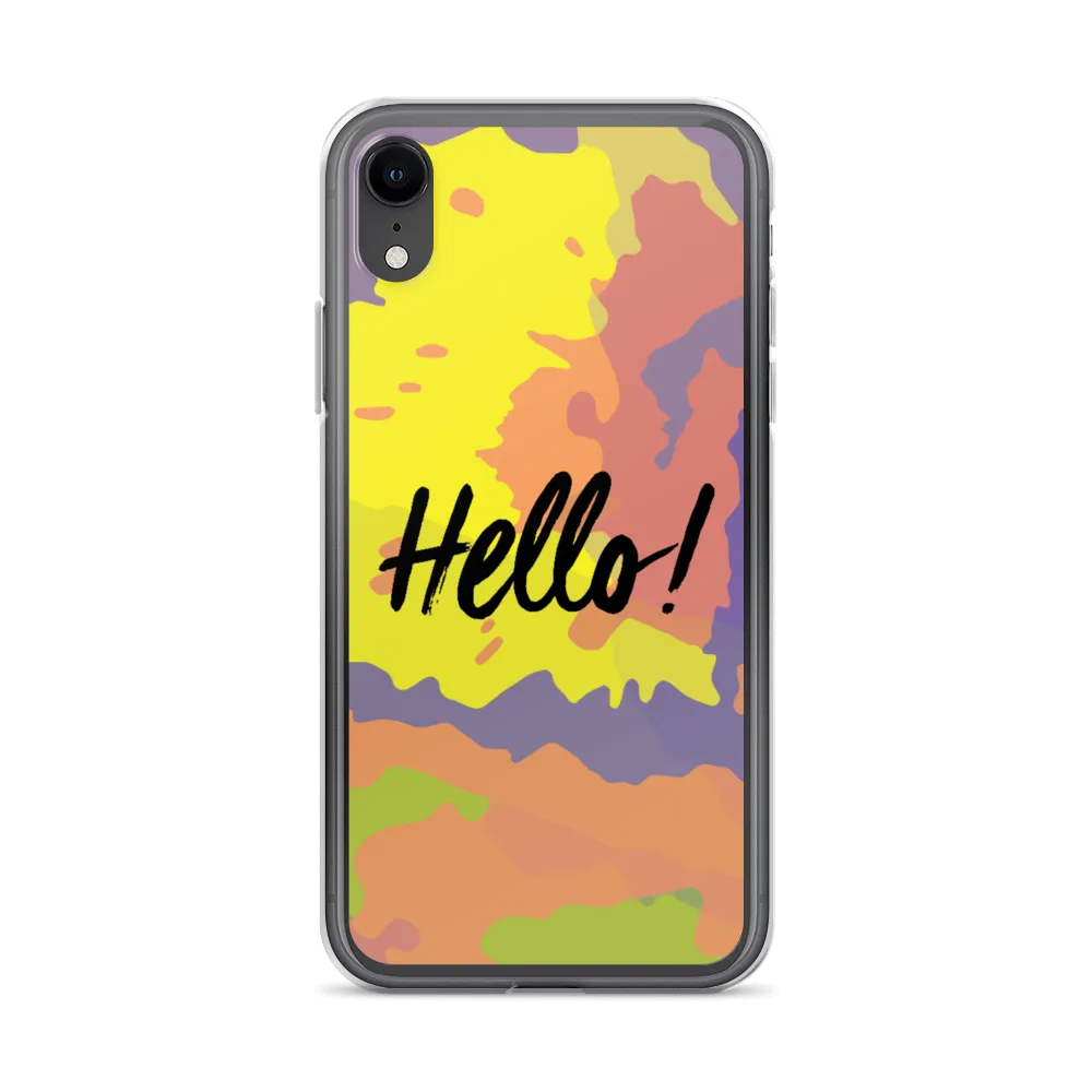 Hello! (Friendly) Colorful iPhone Case