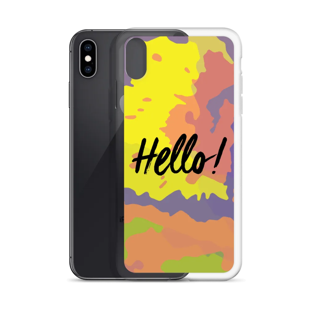 Hello! (Friendly) Colorful iPhone Case