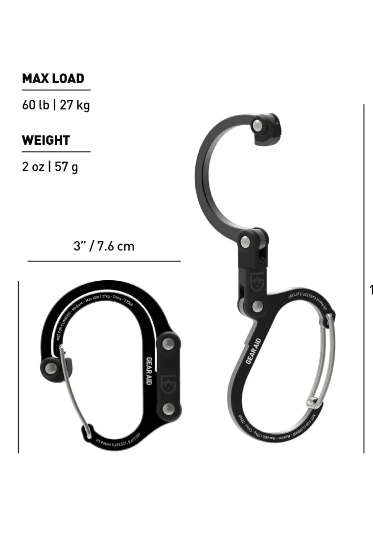 Heroclip Carabiner Medium Black Red