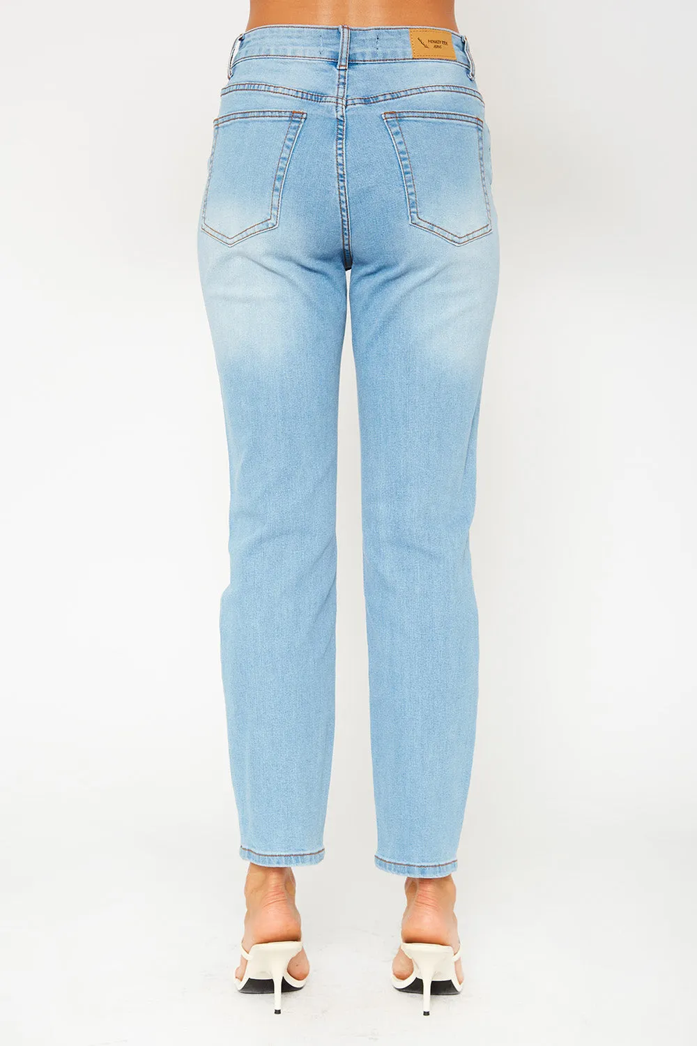 High-rise denim