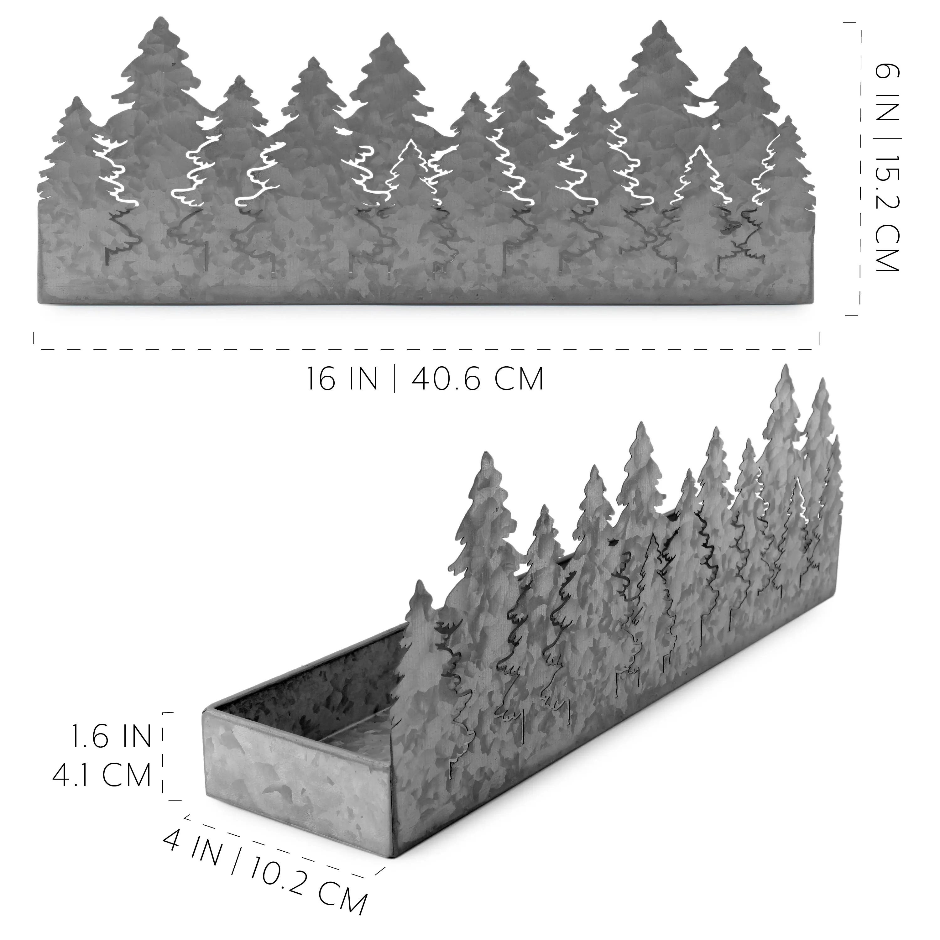 Holiday Galvanized Tray