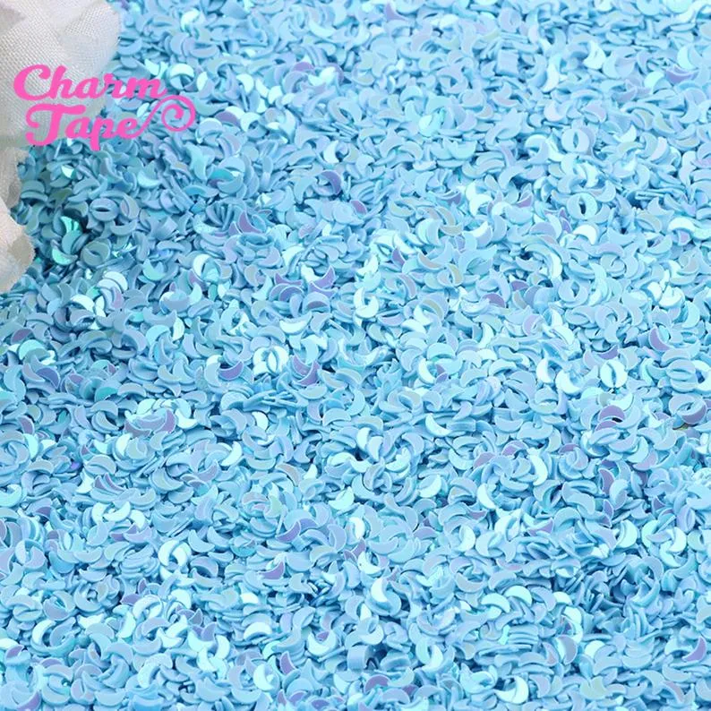 Holographic Moon Loose glitters, Iridescent glitter 3mm UV resin, nail gel, acrylic nail, nail polish glitter, nail stamping