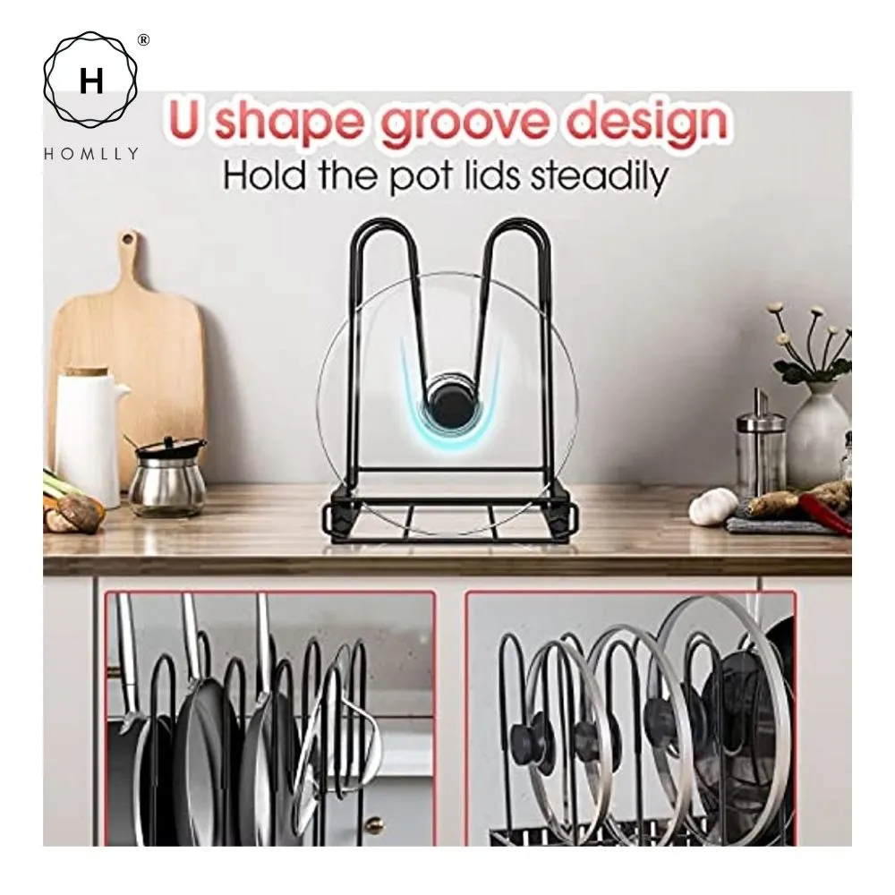 Homlly 8 Tiers Pots and Pans Kitchen Storage Organizer Rack with 3 DIY Methods