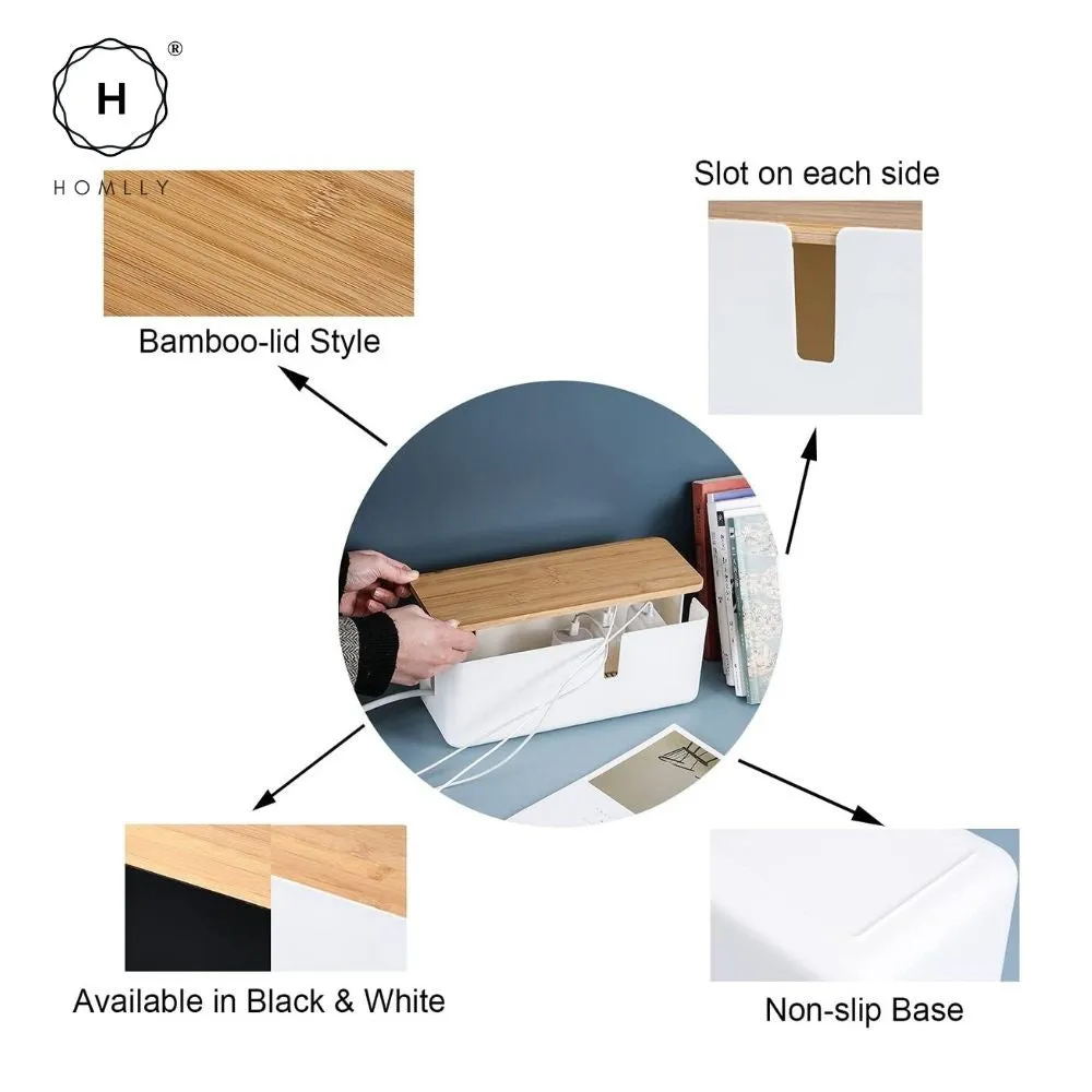 Homlly Charging Cable Organizer Concealed Box
