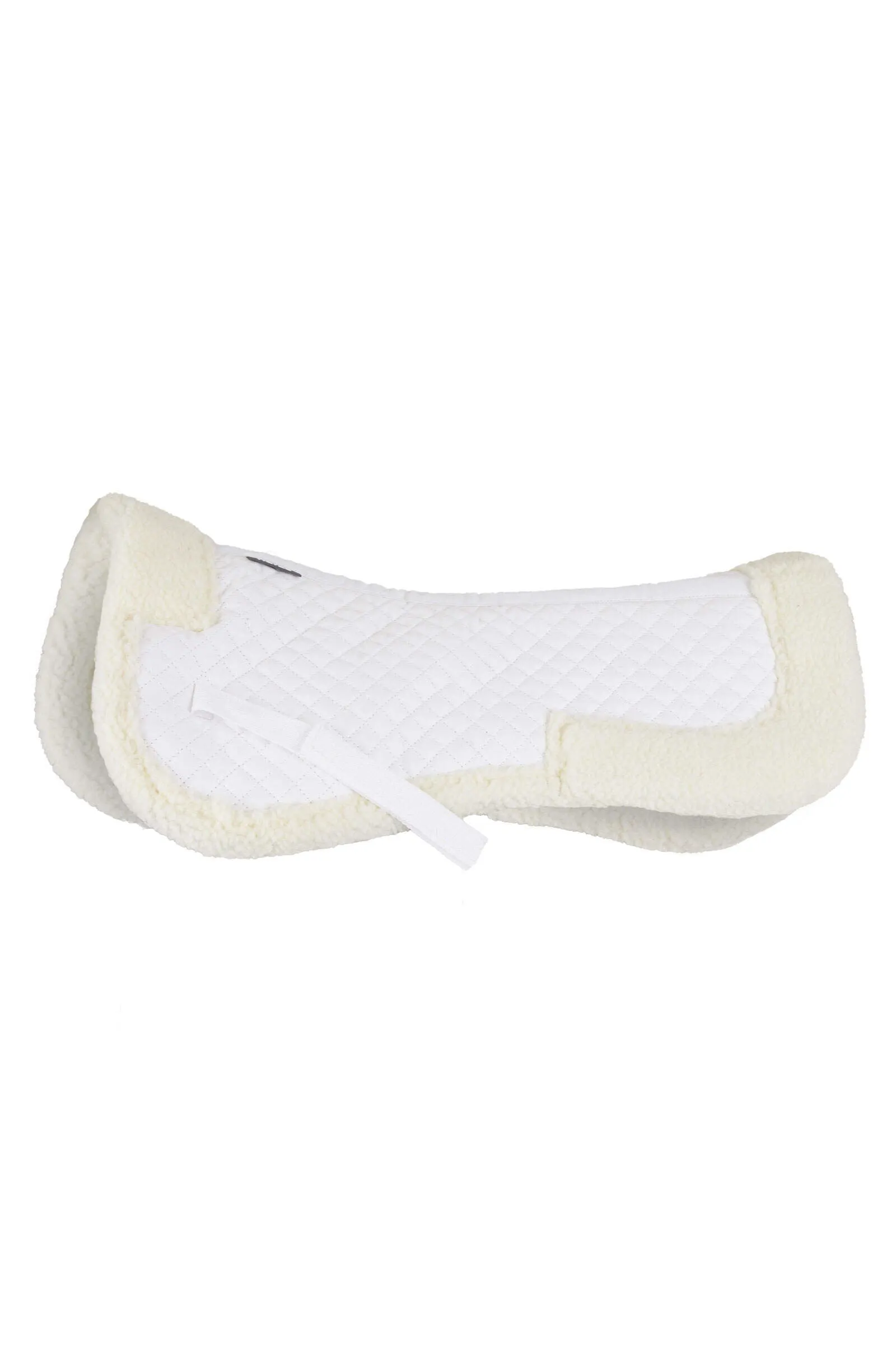 Horze Imitation Faux Fur Pad White