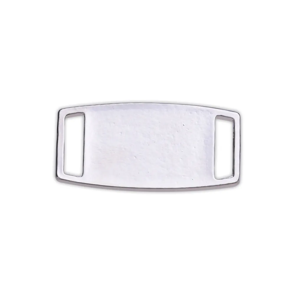Imitation Rhodium Plated Cabochon Base Settings Connector charms Fit Bracelet inner 12x16mm