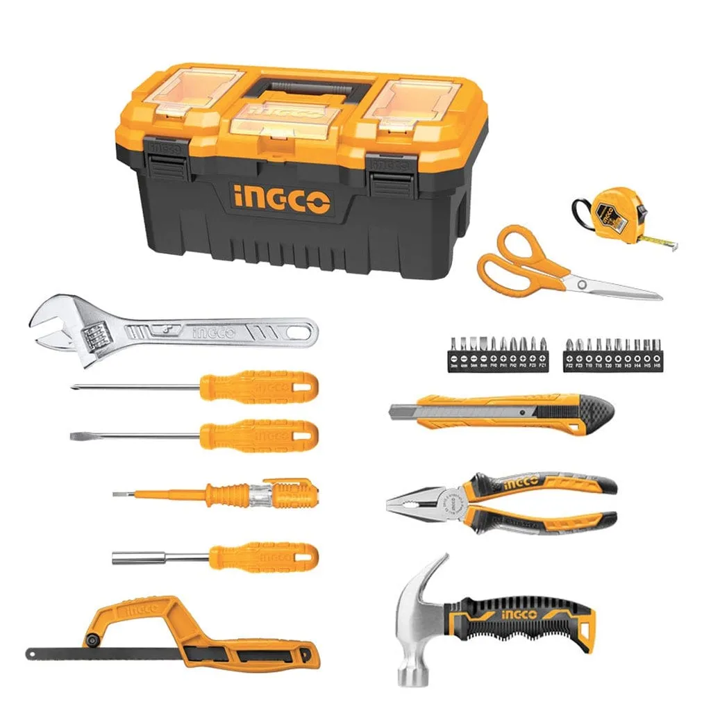 Ingco 32-Piece Hand Tool Set with Heavy-Duty Storage Box – HKTHP10321