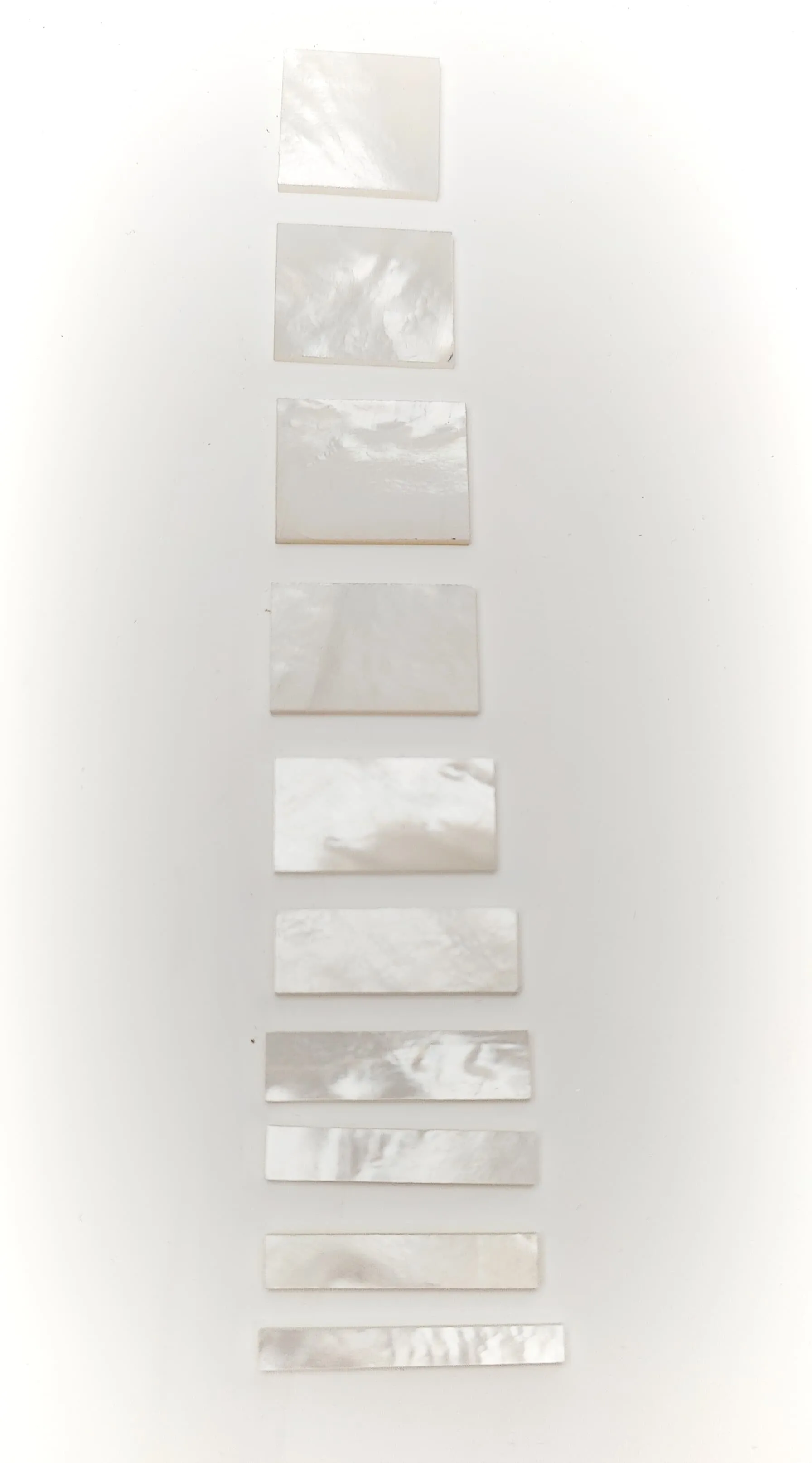 Inlay Set - Blocks - Mother of Pearl, Imitation or Abalone - Set of 10