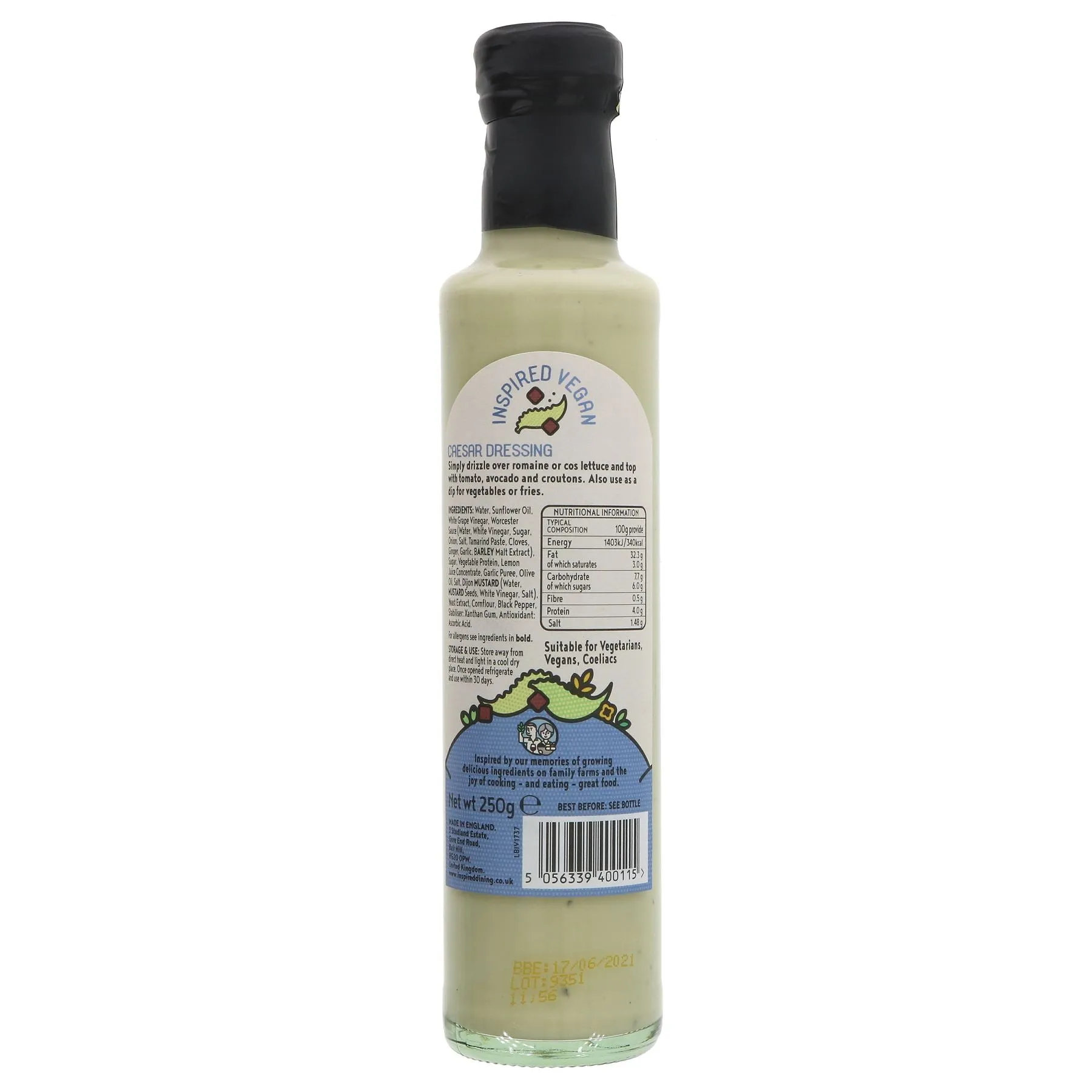 Inspired Vegan | Vegan Caesar Dressing | 250G