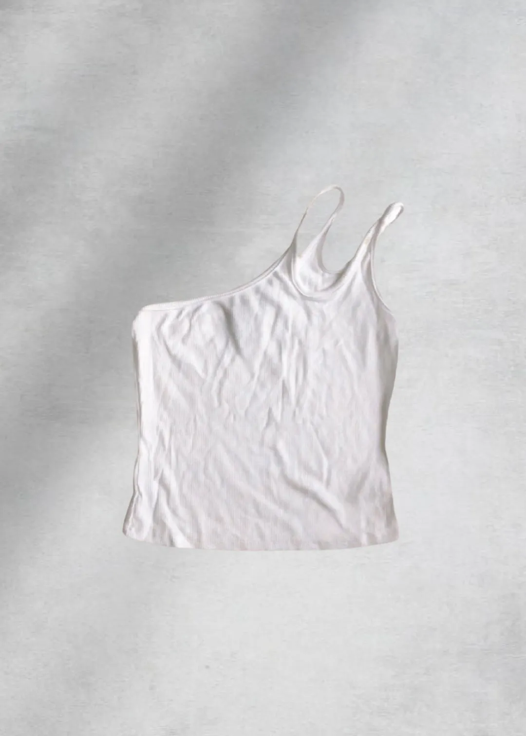 Ivy Asymmetrical Knit Top - White