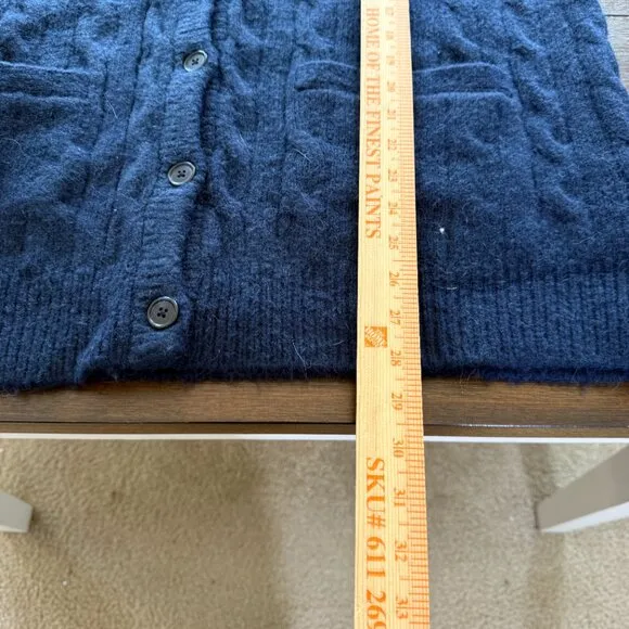 J. Crew Relaxed cable-knit cardigan M/L