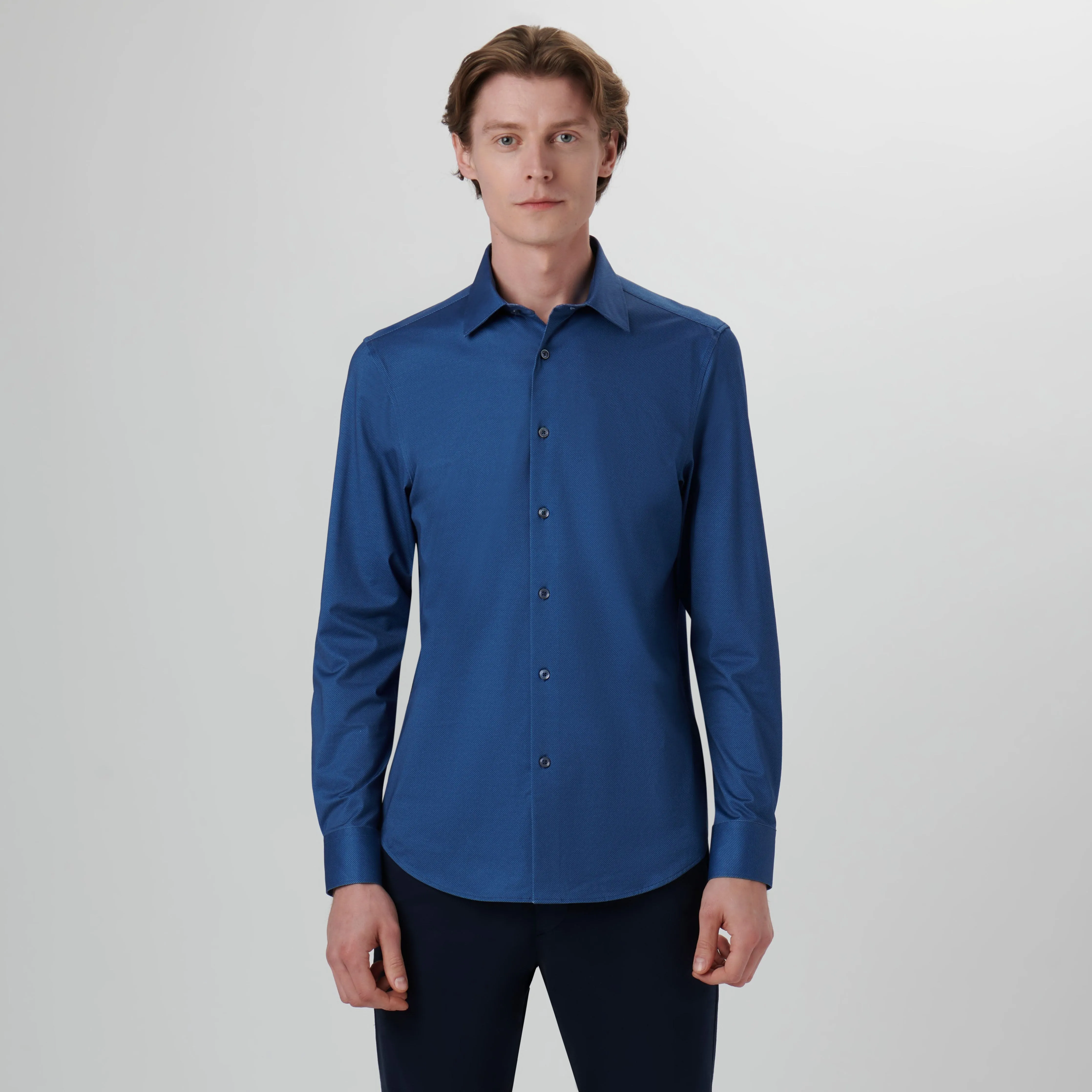James Diagonal Stripe OoohCotton Shirt