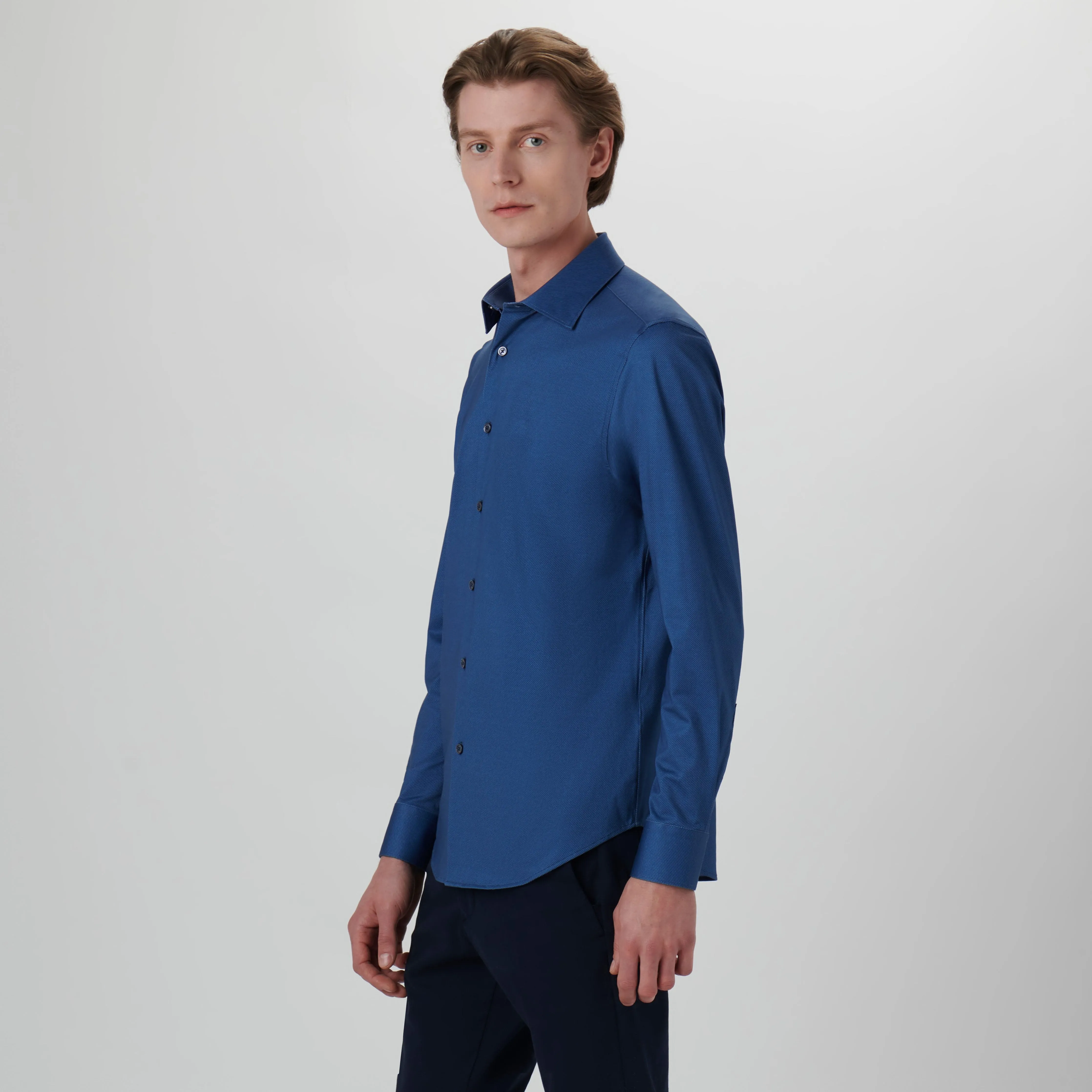 James Diagonal Stripe OoohCotton Shirt