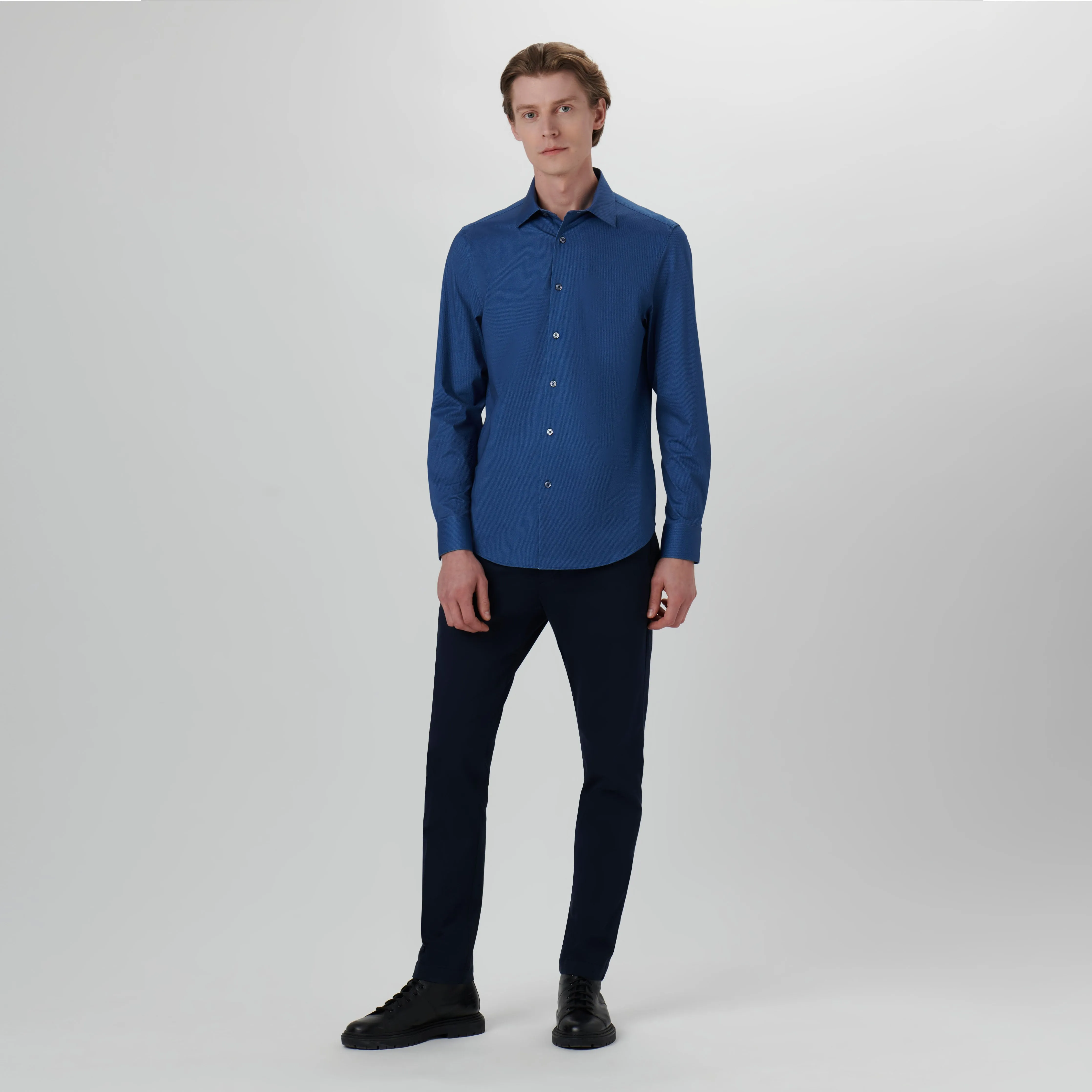 James Diagonal Stripe OoohCotton Shirt