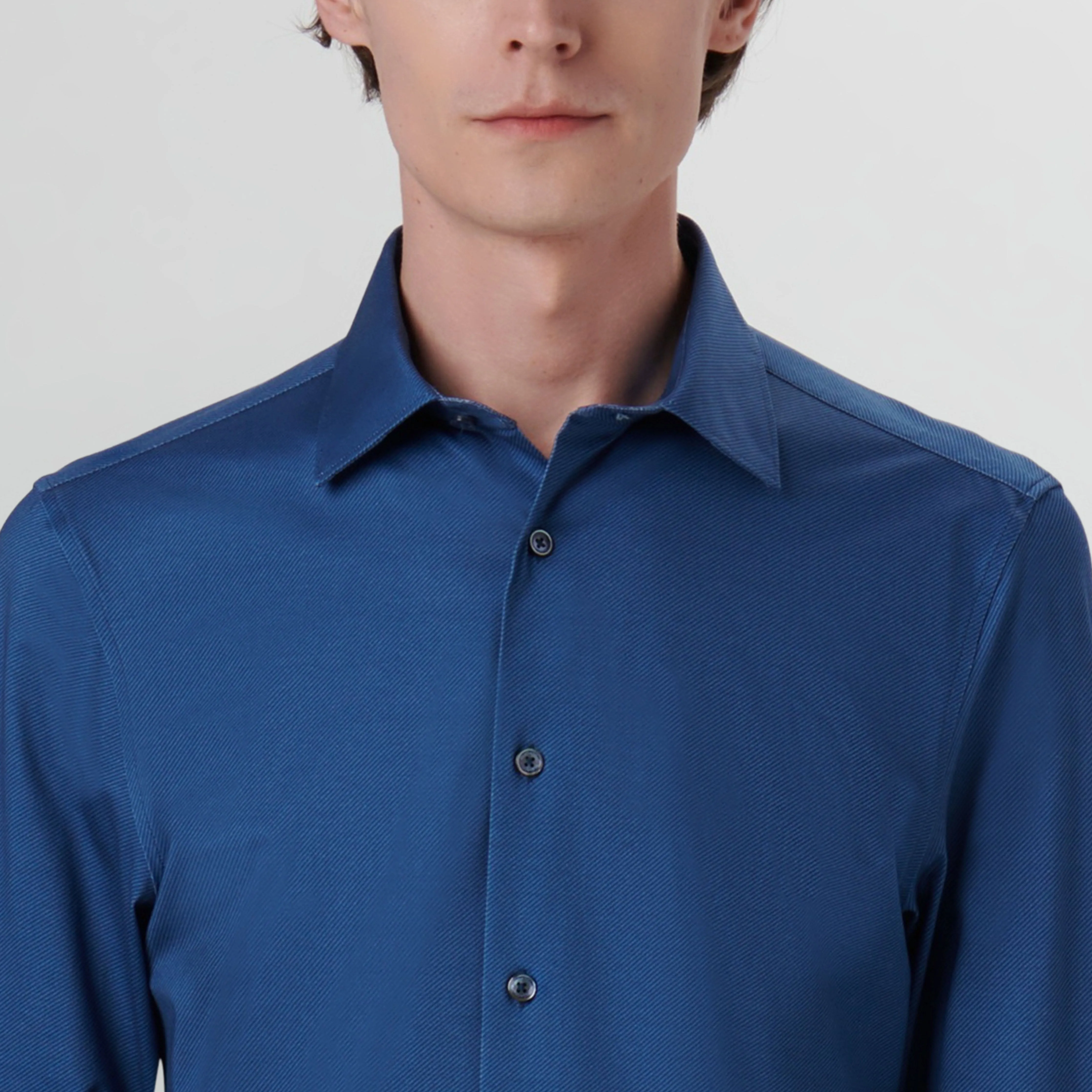 James Diagonal Stripe OoohCotton Shirt