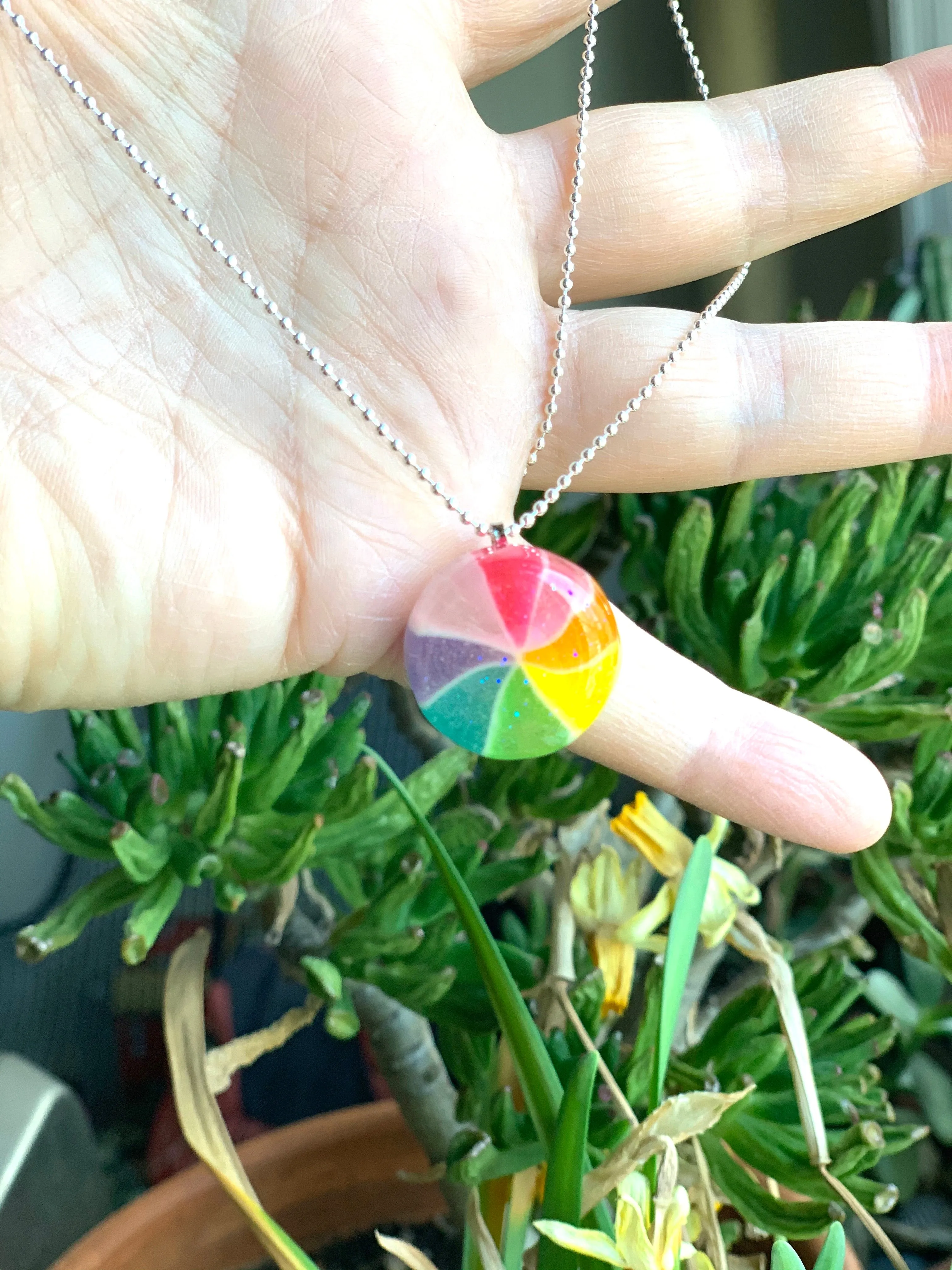 Japanese Pinwheel Necklace