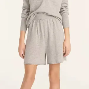 J.Crew Cashmere Relaxed Pull-on Shorts Heather Grey Medium