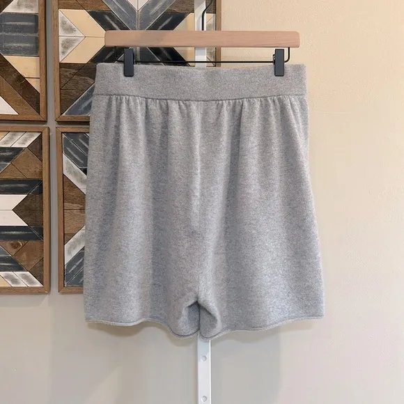 J.Crew Cashmere Relaxed Pull-on Shorts Heather Grey Medium
