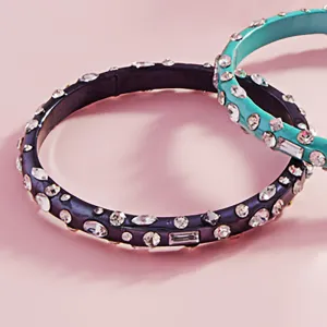 Jet Black Multi Stone Fun Fashion Bangle Bracelet | Outfit of Choice Jewelry |  628516
