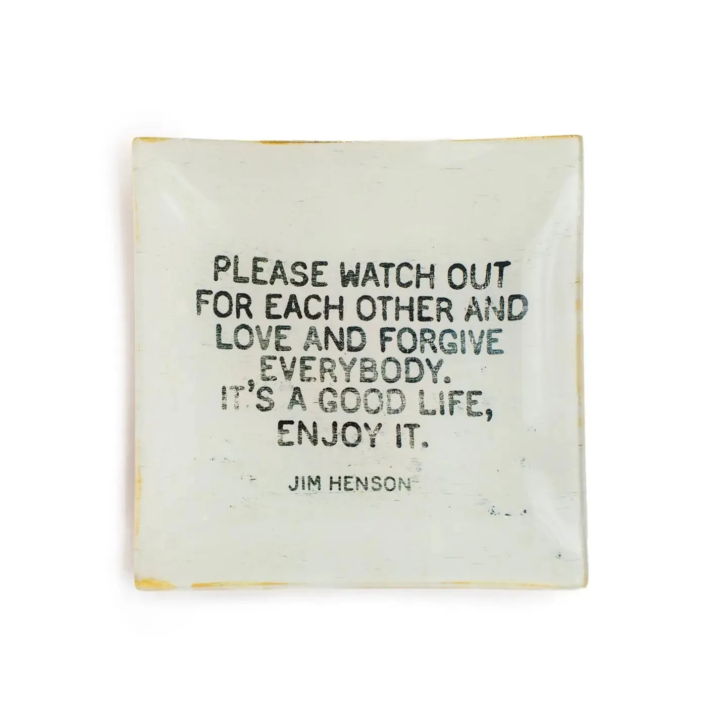 Jim Henson Square Decoupage Plate 6" X 6"