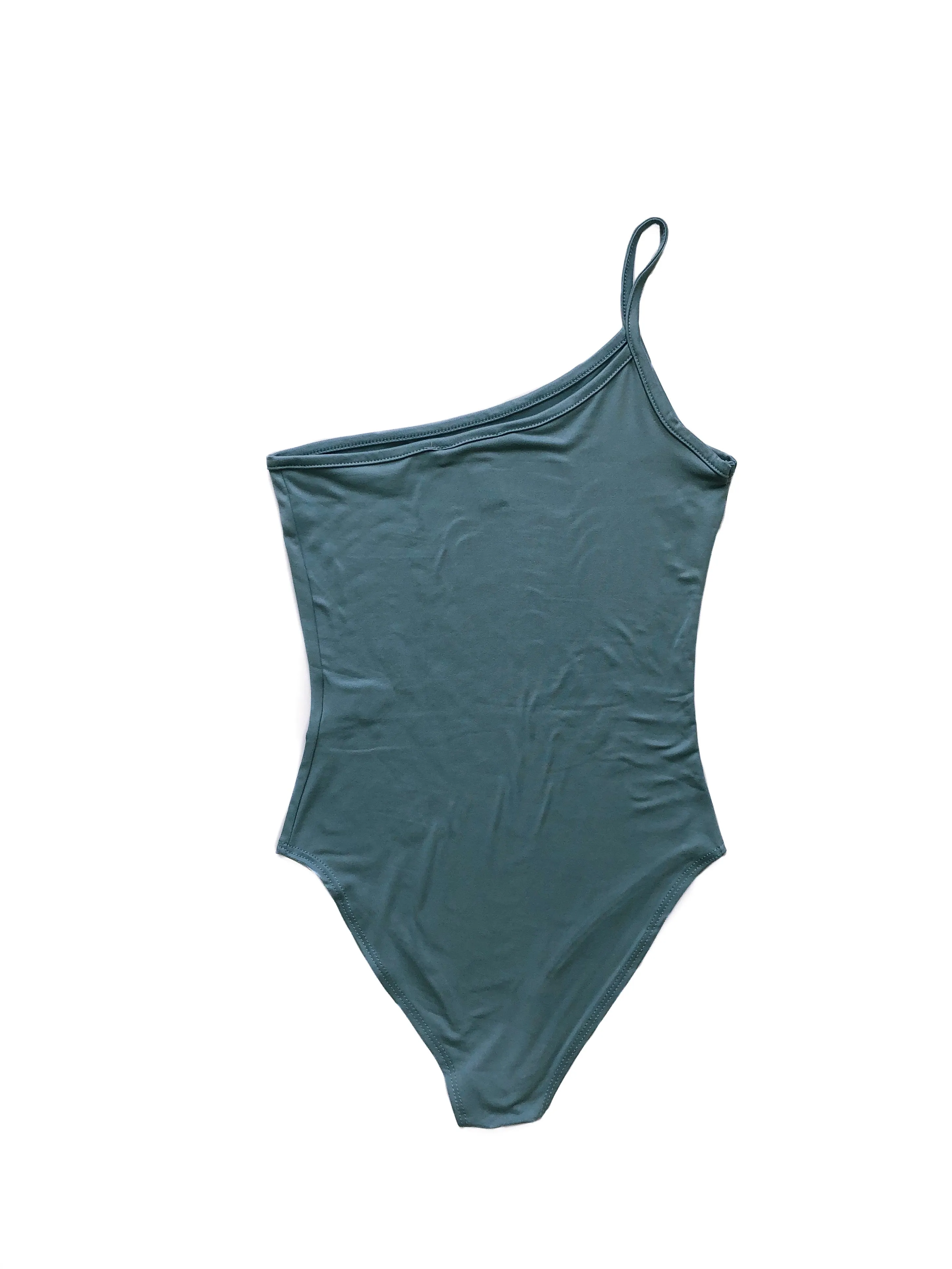 June One-Shoulder Bodysuit - Blue