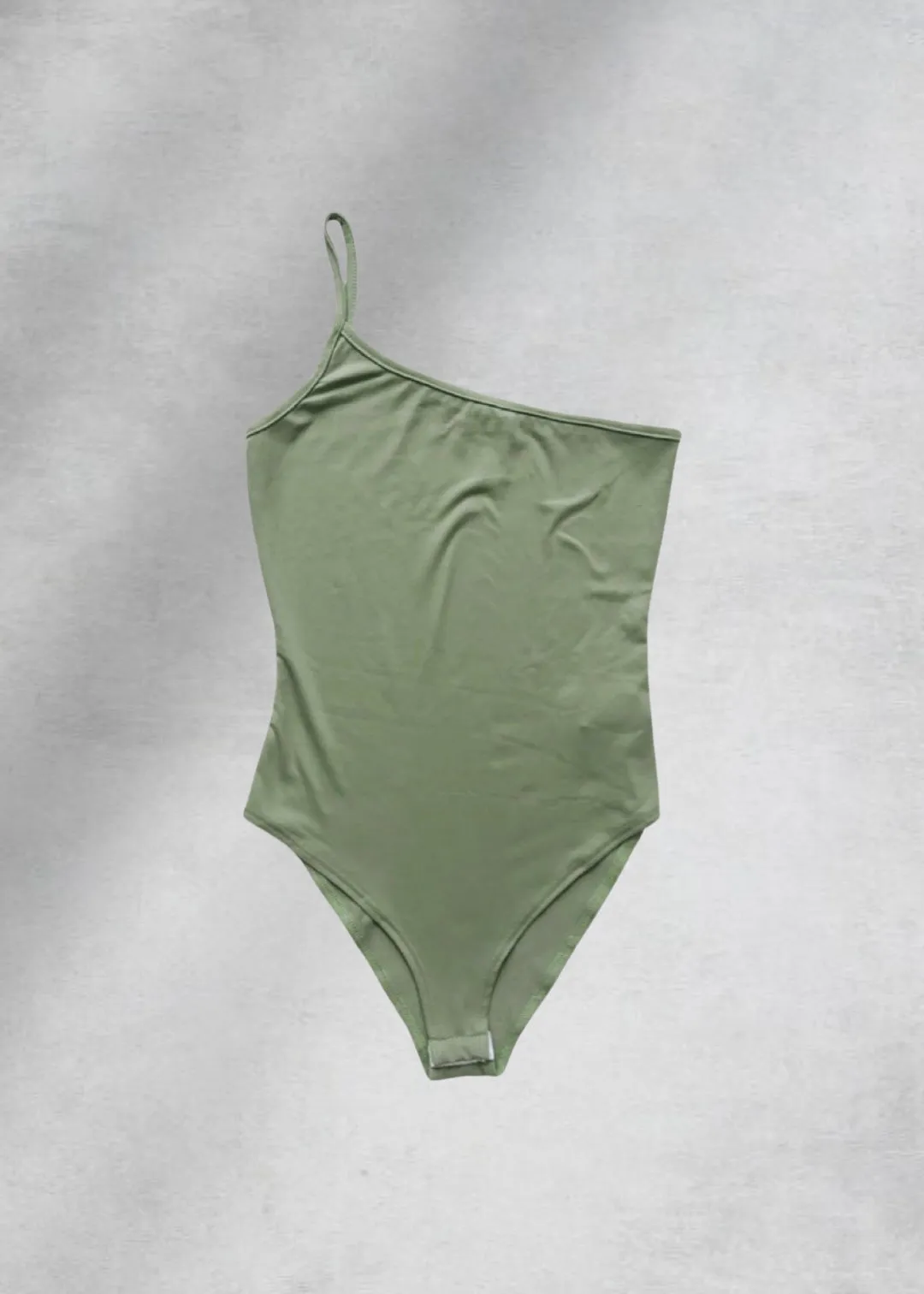 June One-Shoulder Bodysuit - Green
