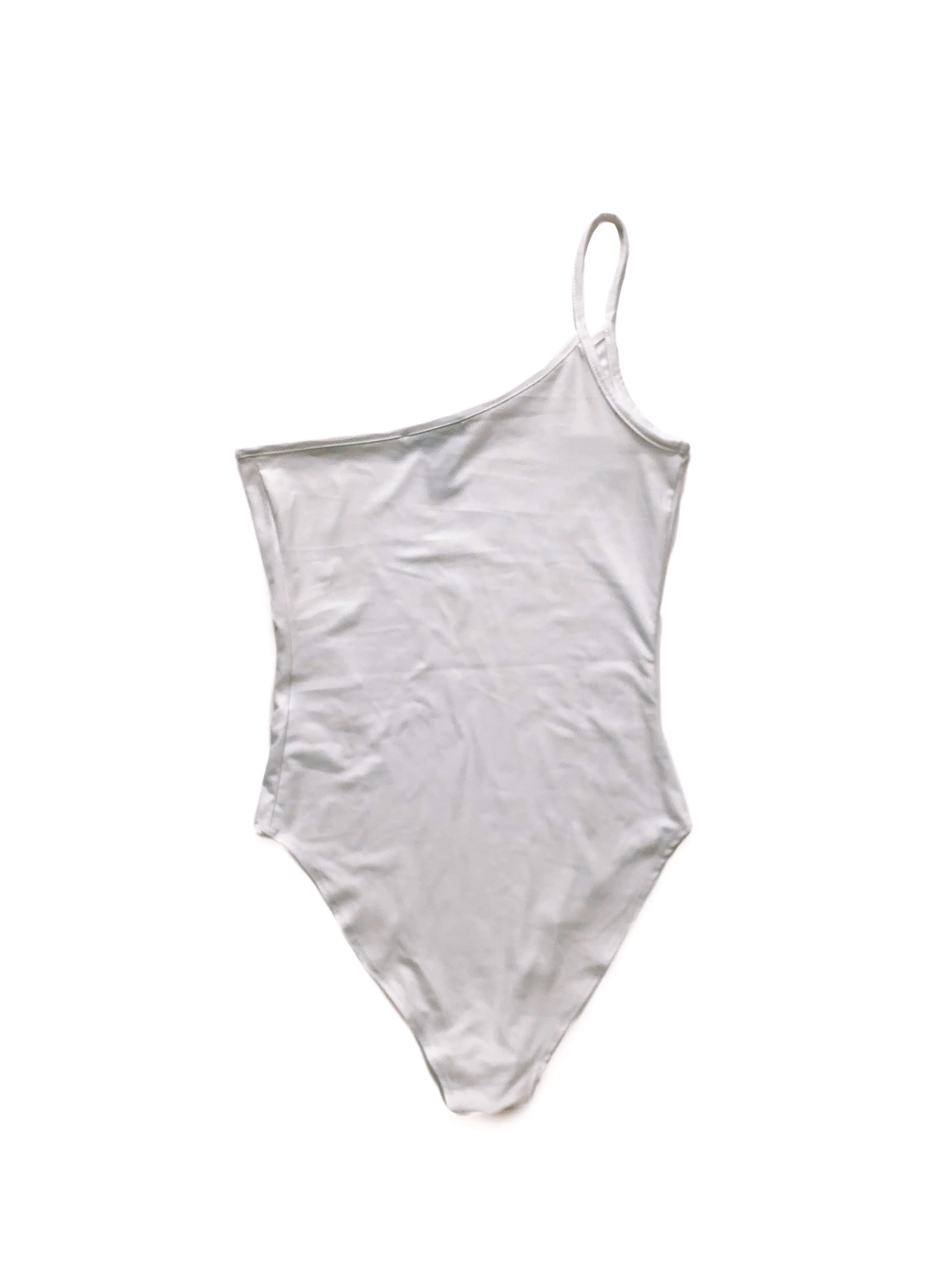 June One-Shoulder Bodysuit - White