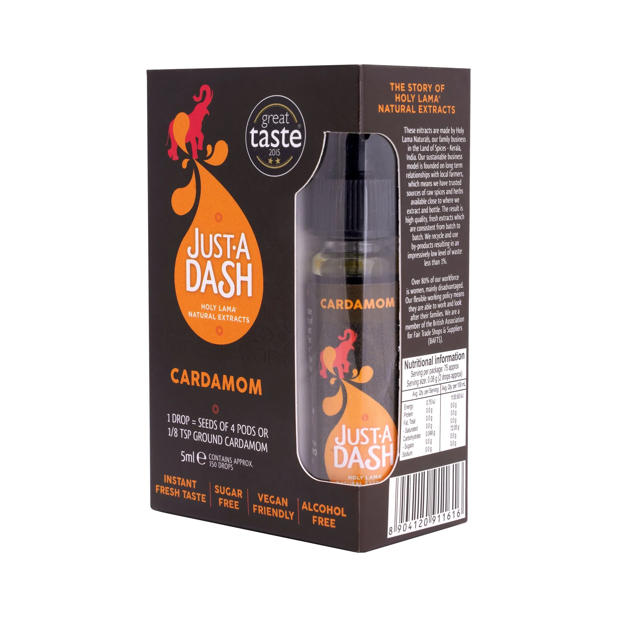 Just A Dash | Cardamom Natural Extract | Spice Drops | 150 Drops