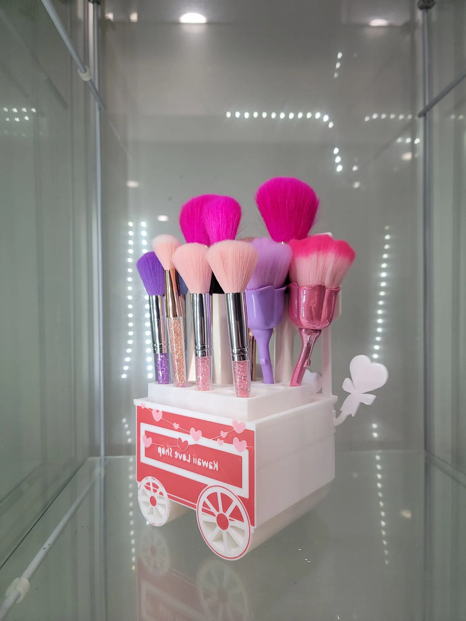 Kawaii Love Shop Cart – 3D Printed Makeup & Accessory Holder