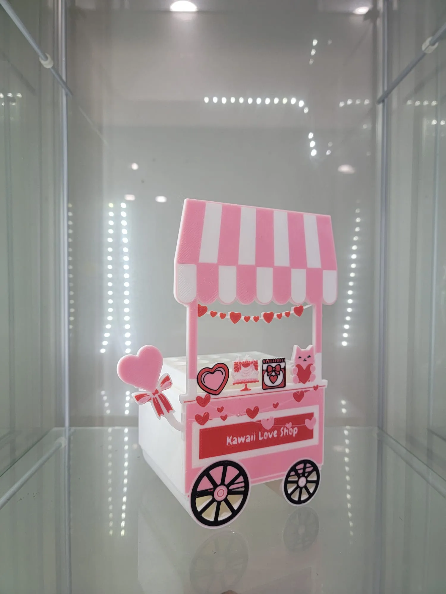 Kawaii Love Shop Cart – 3D Printed Makeup & Accessory Holder