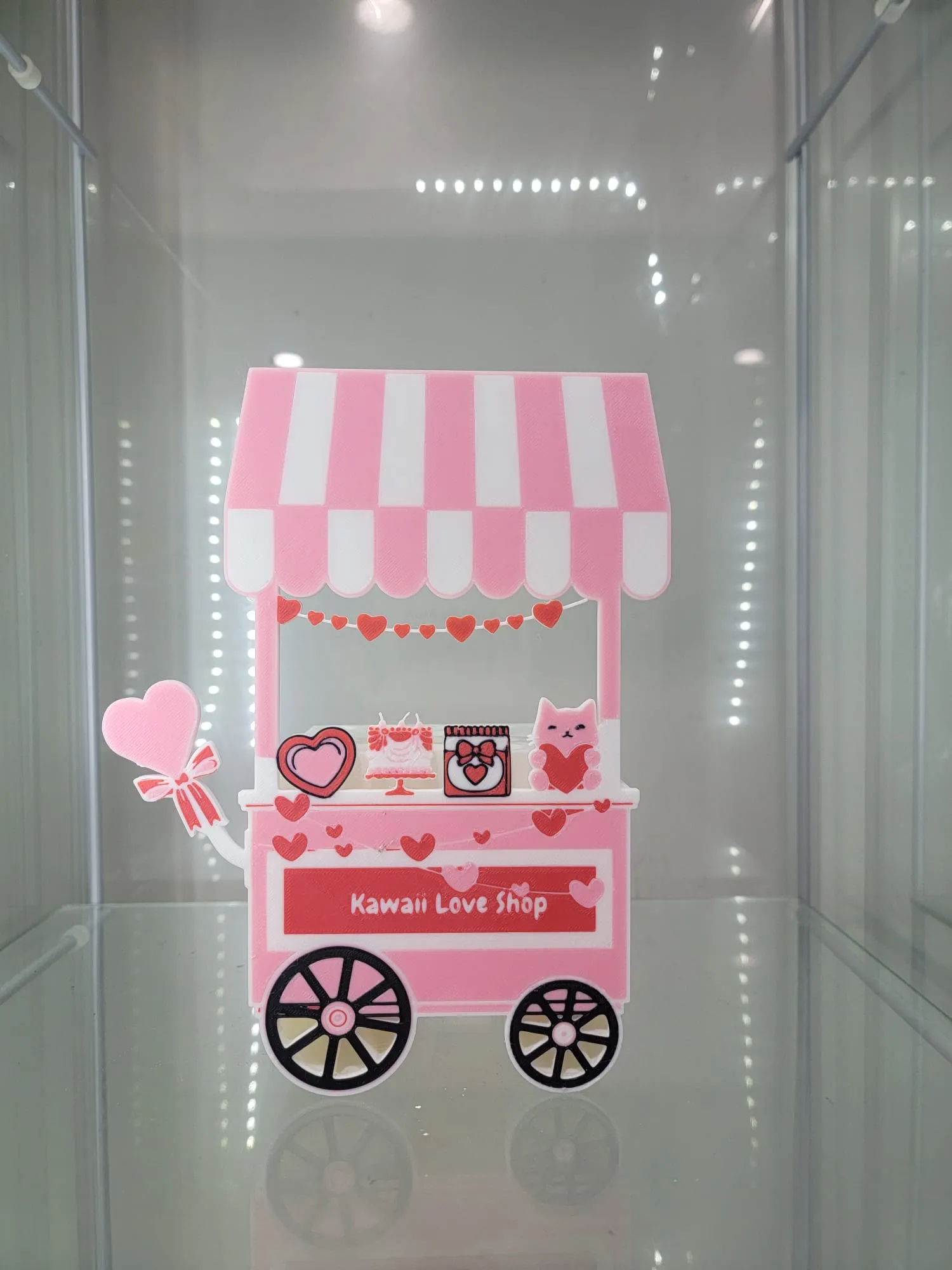 Kawaii Love Shop Cart – 3D Printed Makeup & Accessory Holder