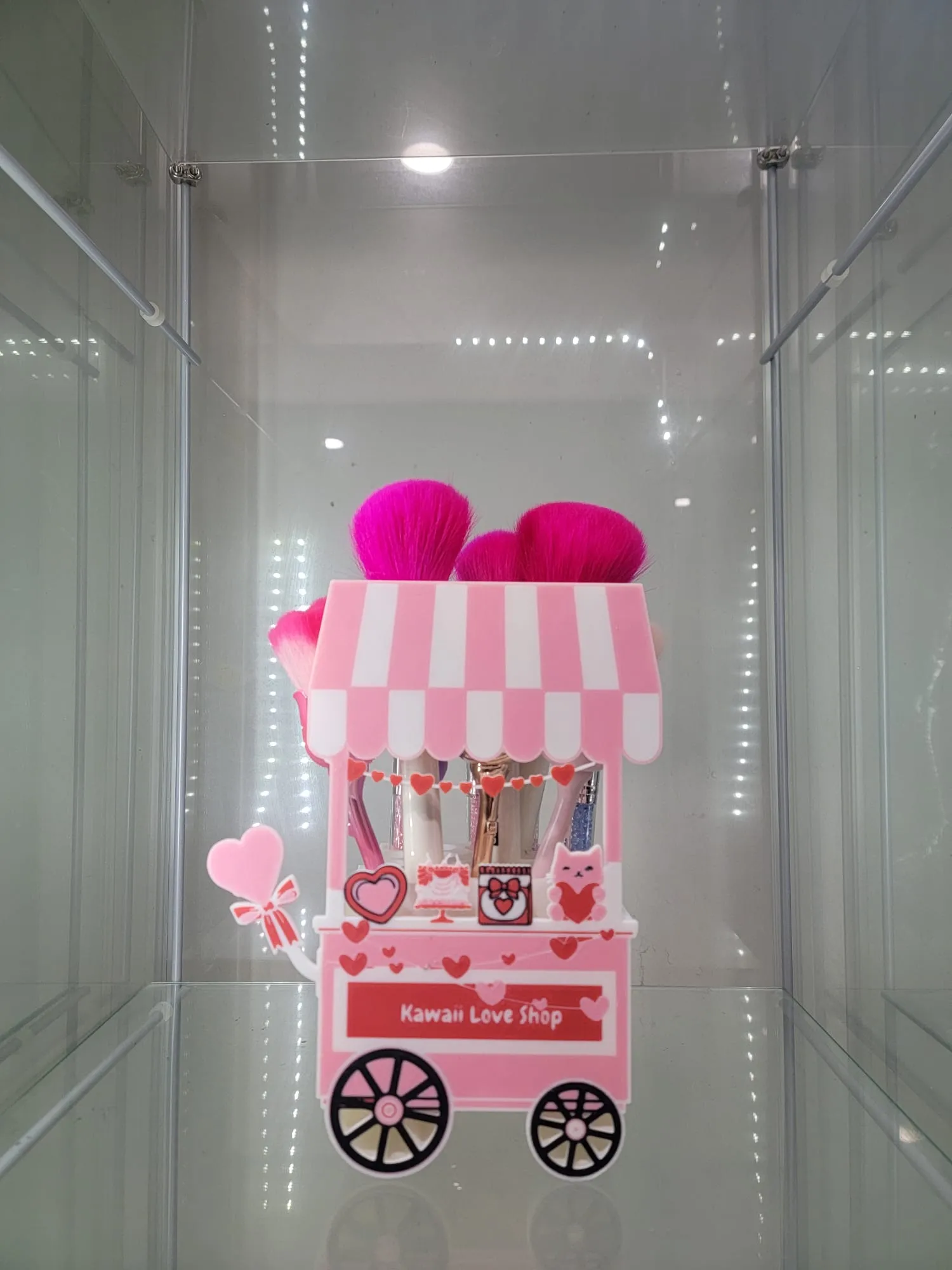 Kawaii Love Shop Cart – 3D Printed Makeup & Accessory Holder