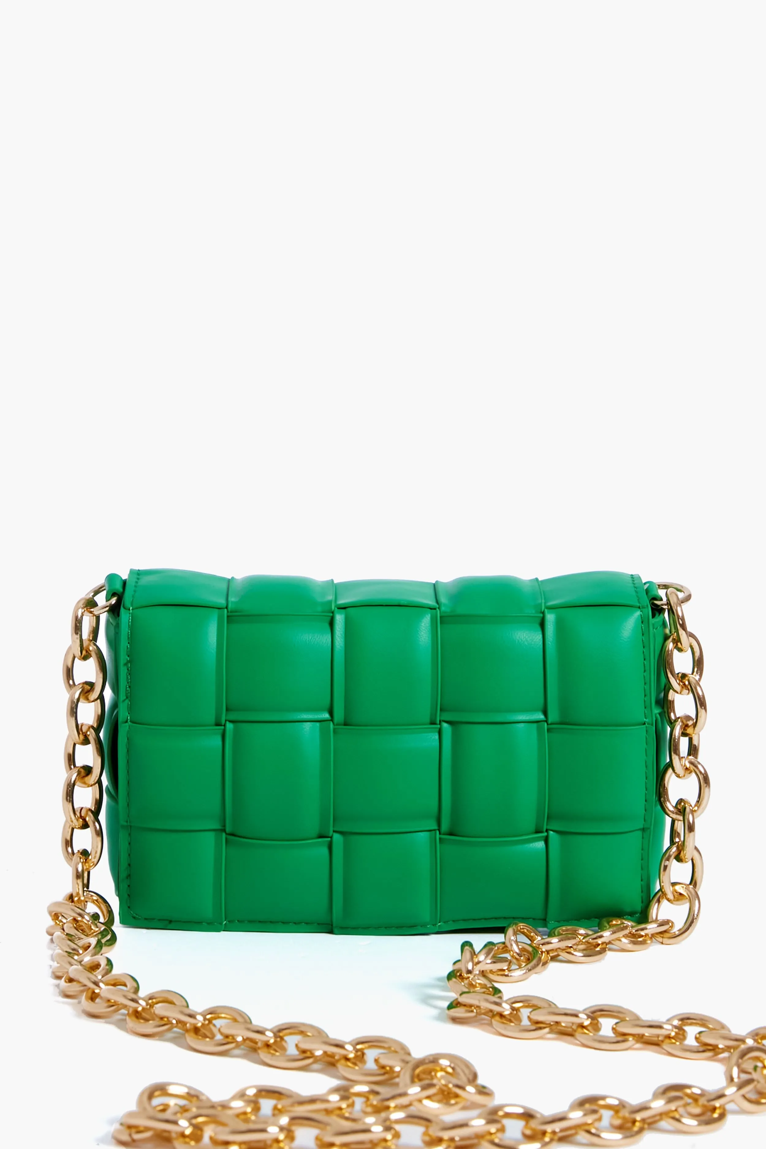 Kelly Green Holden Woven Bag