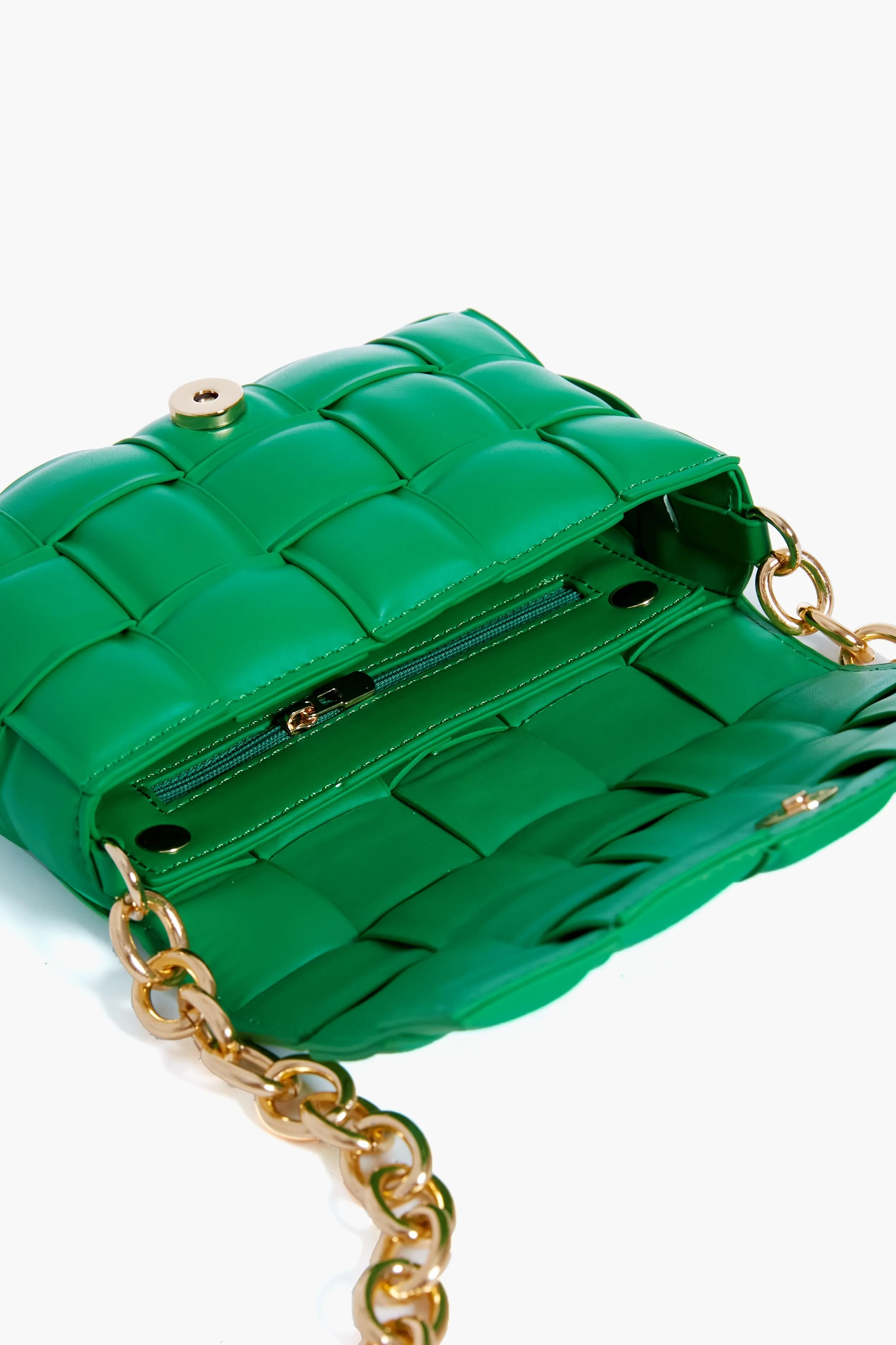 Kelly Green Holden Woven Bag