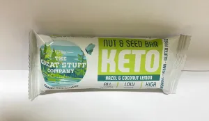 Keto Organic Hazel & Coconut Lemon Nut & Seed Bar 40g