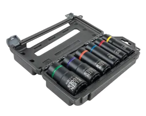 Klein Tools 2-In-1 Impact Socket Set, 12-point, 6pc