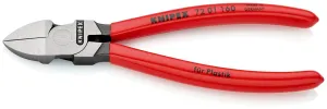 KNIPEX Diagonal Cutting Pliers for Plastics Side Cutters 160mm Plastic Coated Handles 72 01 160 SB