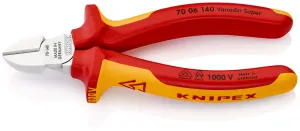 KNIPEX Diagonal Cutting Pliers Side Cutters 140mm VDE Insulated Multi Component Grips 70 06 140