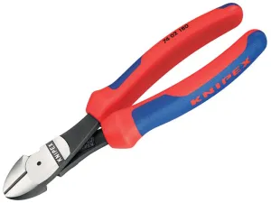 KNIPEX High Leverage Diagonal Cutters Multi-Component Grip 180Mm (7In)