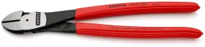 KNIPEX High Leverage Diagonal Side Cutting Pliers 250mm Polished Head 74 01 250