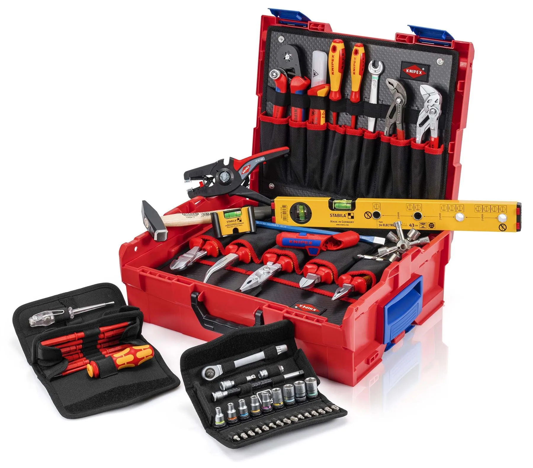 KNIPEX L-BOXX Electric Tool Set Electricians Kit 63 Pieces 00 21 19 LB E