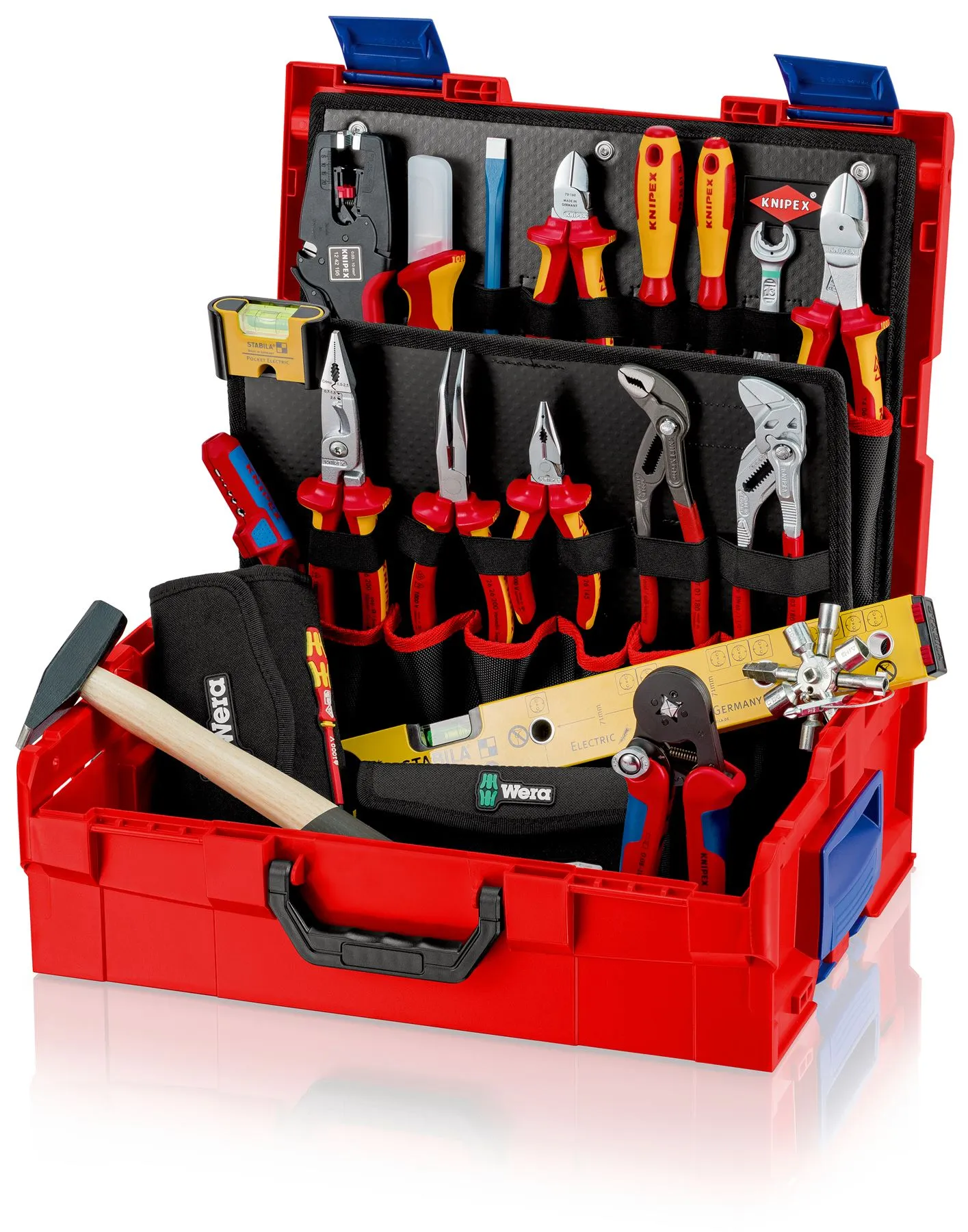 KNIPEX L-BOXX Electric Tool Set Electricians Kit 63 Pieces 00 21 19 LB E