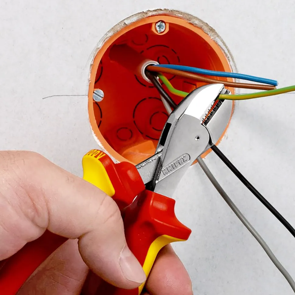 KNIPEX X-Cut Diagonal Cutting Pliers Side Cutters High Leverage 160mm VDE Multi Component Grips 73 06 160 SB