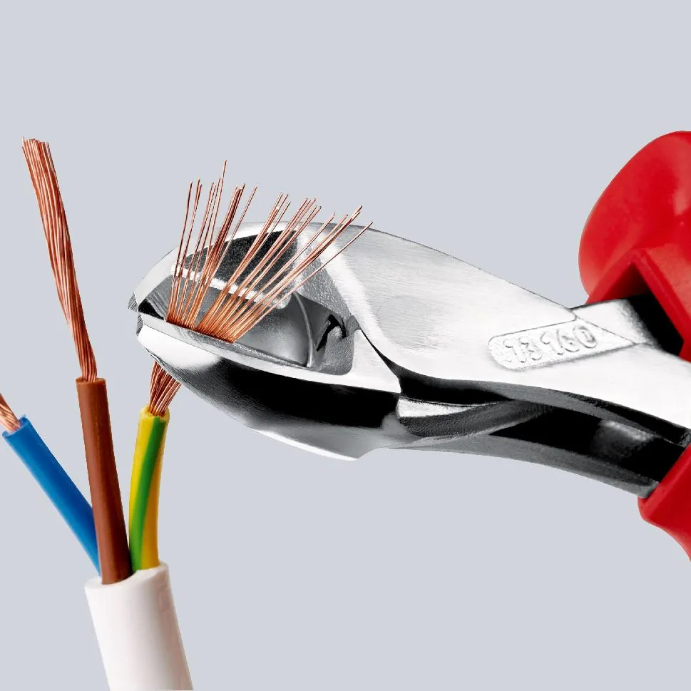 KNIPEX X-Cut Diagonal Cutting Pliers Side Cutters High Leverage 160mm VDE Multi Component Grips 73 06 160 SB